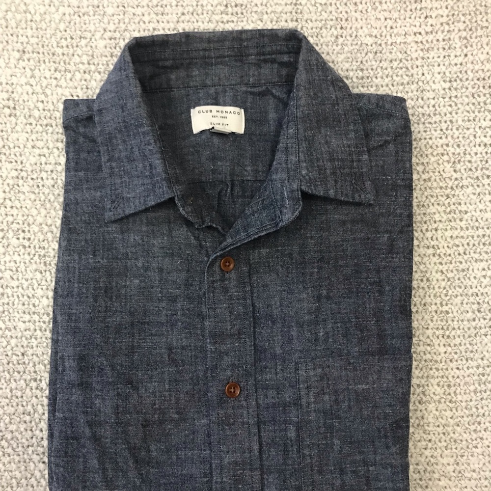 CLUB MONACO - Chambray Shirt (slim fit)